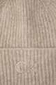 Вовняна шапка Calvin Klein K60K612586 бежевий AW24