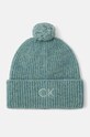 Μάλλινο σκουφί Calvin Klein μαλλί τιρκουάζ K60K612586