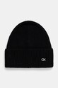 Vlněná čepice Calvin Klein vlna černá K60K612592