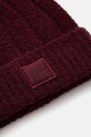 Akcesoria Calvin Klein czapka z domieszką wełny K60K612596 bordowy
