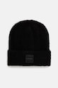 Шапка з домішкою вовни Calvin Klein з додаванням вовни чорний K60K612596