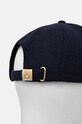 Akcesoria Tommy Hilfiger czapka z daszkiem z domieszką wełny AW0AW16620 granatowy