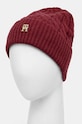 Vunena kapa Tommy Hilfiger AW0AW16629 bordo NC24