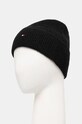 Шапка с примесью шерсти Tommy Hilfiger AW0AW16633 чёрный AW24