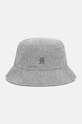 Klobúk s prímesou vlny Tommy Hilfiger melanž sivá AW0AW17123