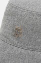 Doplnky Klobúk s prímesou vlny Tommy Hilfiger AW0AW17123 sivá