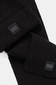 UGG czapka i szalik z domieszką wełny czarny 101733