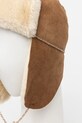 UGG czapka zamszowa 100922 brązowy AW24