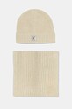 Gant cappello e sciarpa di lana lana beige 4998015