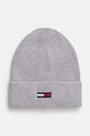 Tommy Jeans czapka bawełna szary AW0AW16777