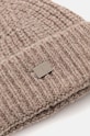 Akcesoria Tommy Jeans czapka z domieszką wełny AW0AW16786 beżowy