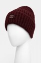 Tommy Jeans caciula din amestec de lana AW0AW16786 burgundia AW24