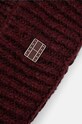 Accesorii Tommy Jeans caciula din amestec de lana AW0AW16786 burgundia