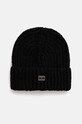 Tommy Jeans czapka z domieszką wełny z domieszką wełny czarny AW0AW16786