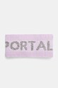 Sportalm bentita din lana cu modele violet 1819811716