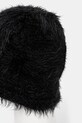 Accessories Marine Serre hat Wild Puffy Knit Bucket Hat UHG043A.CKNI0031 black