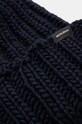 Vlnená čiapka Woolrich Chunky Beanie CFWWAC0196FRUF0766.UF07 tmavomodrá AW24