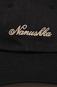 Nanushka cotton baseball cap VAL black NU24CRHT07799