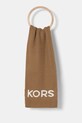 Akcesoria MICHAEL Michael Kors czapka i szalik z domieszką wełny 540005 brązowy