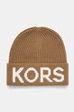 MICHAEL Michael Kors caciula din amestec de lana cu modele maro 539875