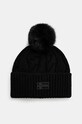 Вовняна шапка Napapijri F-Necker щільний чорний NP0A4I820411