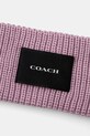 Čelenka s prímesou vlny Coach 29CO100426 ružová AW24