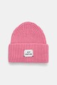 Rossignol czapka z domieszką wełny z domieszką wełny różowy RLMWH16U