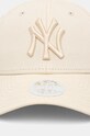 New Era czapka z daszkiem bawełniana LEAGUE ESSENTIAL 9FORTY® 60137667 beżowy AW24