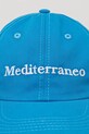 Drivemebikini șapcă de baseball din bumbac Mediterraneo albastru 2025.DRV.011.DB