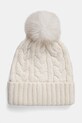 Čepice z vlněné směsi Hollister Co. s příměsí vlny béžová KI354.4037.100