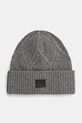 Vlněná čepice AllSaints vlna šedá AS101541