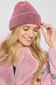 Bizuu czapka wełniana WINTY WINTY.ROZOWY.AW24 różowy AW24