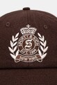 Sporty & Rich woolen baseball cap NY Crest Wool AC040512243BR03 brown AW24