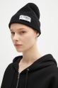 Fiorucci czapka z domieszką wełny Knit Logo Beanie U01FPAHA216KN05BK01 czarny AW24