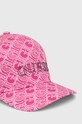 Pamučna kapa sa šiltom za bebe Guess J4YZ00.WO08O.9BYH roza AW24
