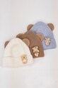 Дитяча шапка з домішкою вовни Jamiks ENES ENES.NAK.gl.JZH054 коричневий AW24