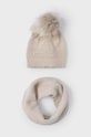 Mayoral caciula si fular copii uni bej 10825.6B.Czapkakom.9BYH