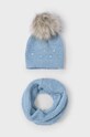 Mayoral caciula si fular copii uni albastru 10825.6B.Czapkakom.9BYH