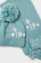 Детский комплект Mayoral 10826.6C.Czapkakom.9BYH бирюзовый AW24