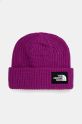 The North Face czapka SALTLINED BEANIE pozostałe fioletowy NF0A7WG81I71