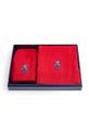 Dziewczynka Polo Ralph Lauren czapka i szalik dziecięce 313951763001 czerwony