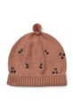Liewood czapka bawełniana dziecięca Aster Beanie wzorzyste różowy LW19416.G