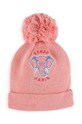 Дитяча шапка з домішкою вовни Kenzo Kids аплікація рожевий K60608.G.52.54