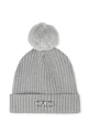 Дитяча шапка з домішкою вовни Michael Kors з додаванням вовни срібний R30229.