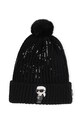 Karl Lagerfeld czapka dziecięca aplikacja czarny Z30327.