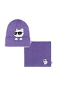 Karl Lagerfeld czapka i szalik dziecięcy aplikacja fioletowy Z30333.