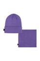 Karl Lagerfeld czapka i szalik dziecięcy Z30333. fioletowy AW24