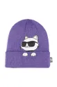 BIMBA Karl Lagerfeld cappello e sciarpa bambini Z30333. violetto