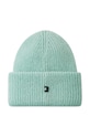 Дитяча шапка з домішкою вовни Reima Pilvinen зелений 5300091B.9BYH