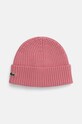 Lacoste czapka wełniana dziecięca wełna różowy RB2569.G